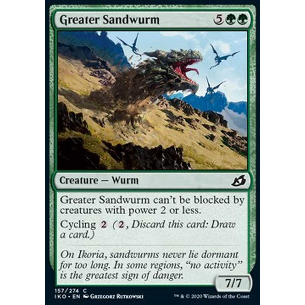 Greater Sandwurm - Wurm Sabbioso Maggiore - [IKO] [NM] [Foil]