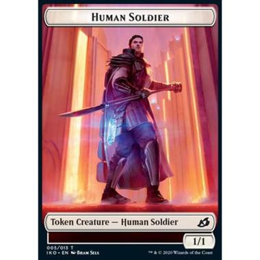 Human Soldier Token (White 1/1) (V.3) - Human Soldier Token (White 1/1) (V.3) - [XIKO] [NM]