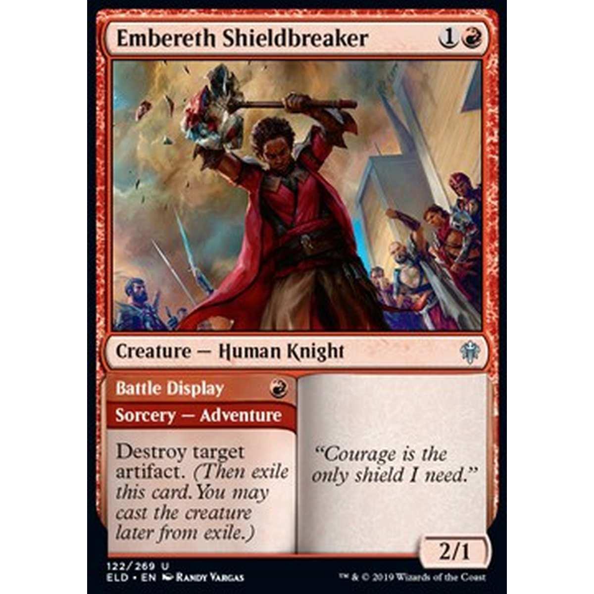 Embereth Shieldbreaker // Battle Display - Spezzascudi di Bracerocca // Dimostrazione in Battaglia - [ELD] [NM]