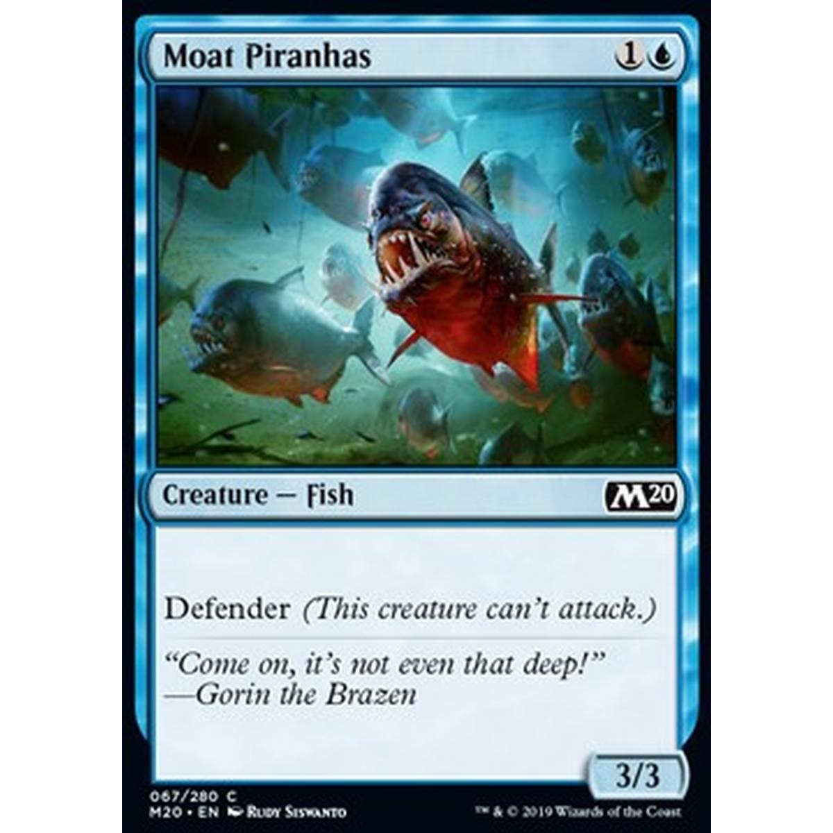 Moat Piranhas - Piranha del Fossato - [M20] [NM] [Foil]