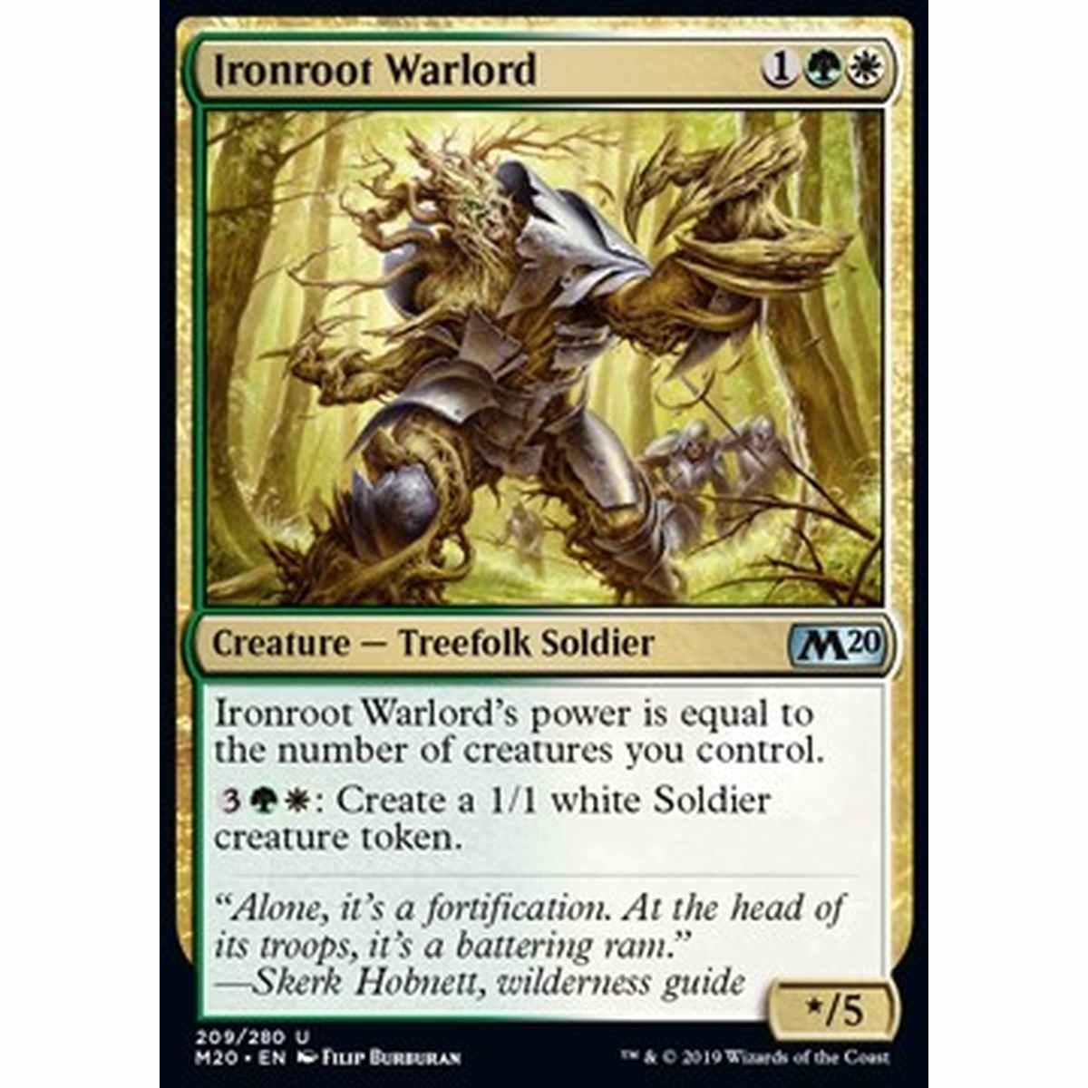 Ironroot Warlord - Signore della Guerra Radice di Ferro - [M20] [NM]