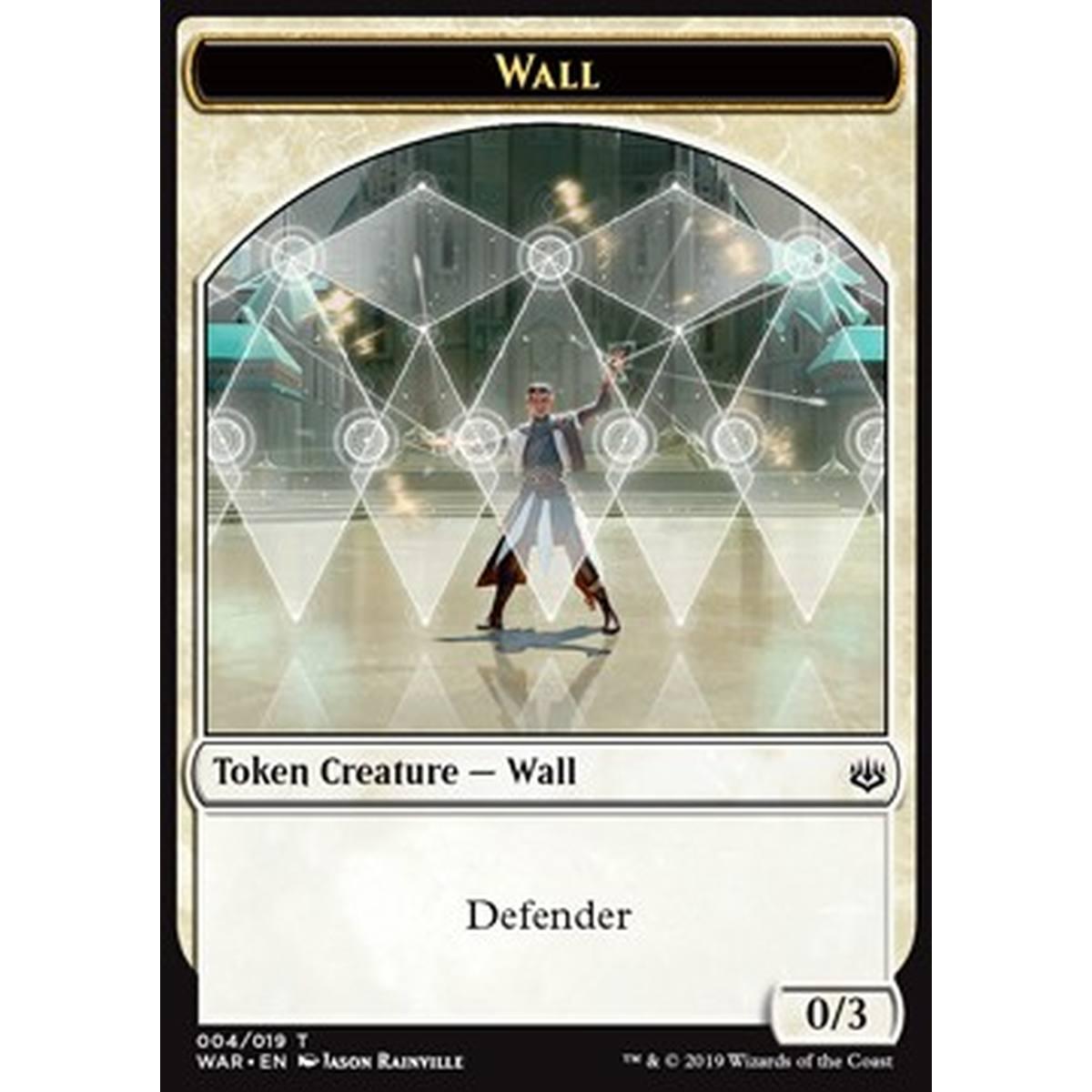 Wall Token (White 0/3) - Wall Token (White 0/3) - [WAR] [NM]