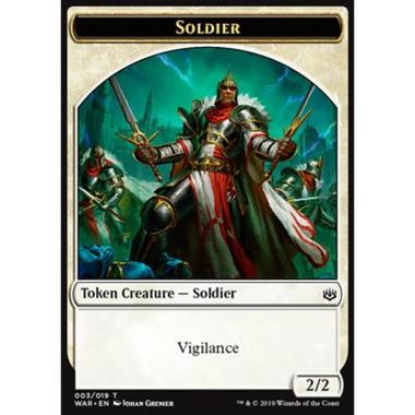 Soldier Token (White 2/2) - Soldier Token (White 2/2) - [WAR] [NM]