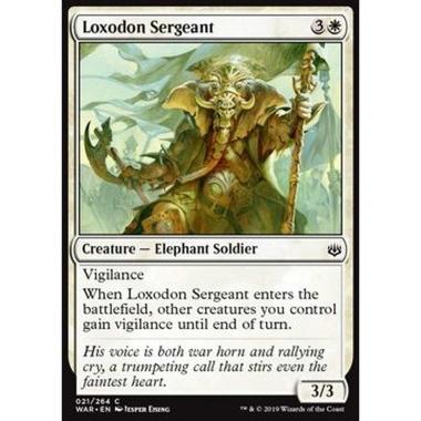 Loxodon Sergeant - Sergente Lossodonte - [WAR] [NM] [Foil]