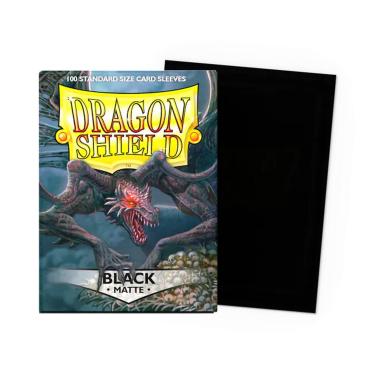100 Buste Matte - Black - Dragon Shield