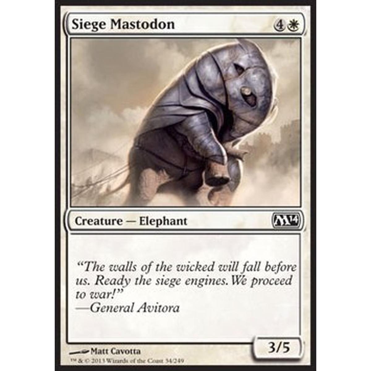 Siege Mastodon - Siege Mastodon - [M14] [EX] [Foil]