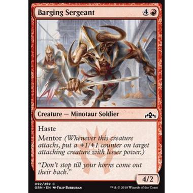 Barging Sergeant - Sergente Irrompente - [GRN] [NM] [Foil]