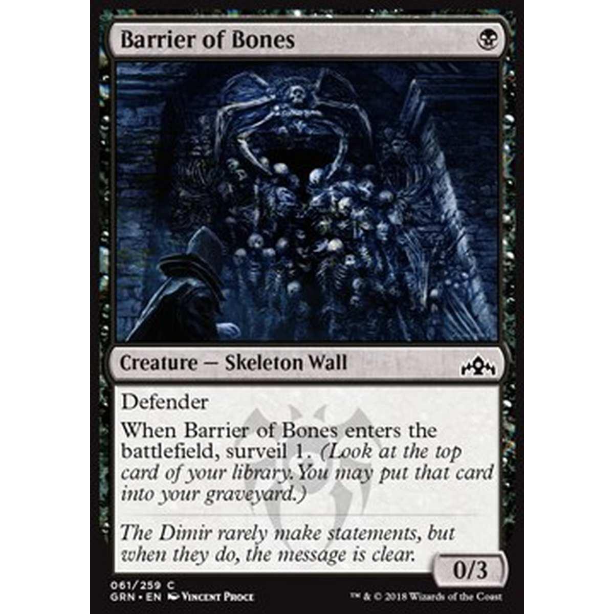 Barrier of Bones - Barriera d'Ossa - [GRN] [NM] [Foil]