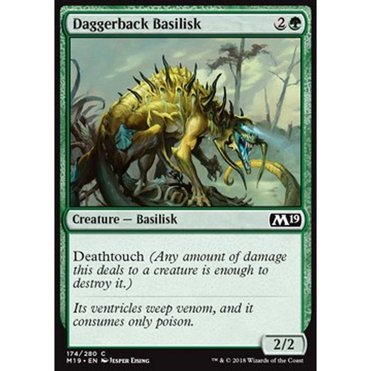 Daggerback Basilisk - Basilisco dal Dorso Appuntito - [M19] [NM] [Foil]