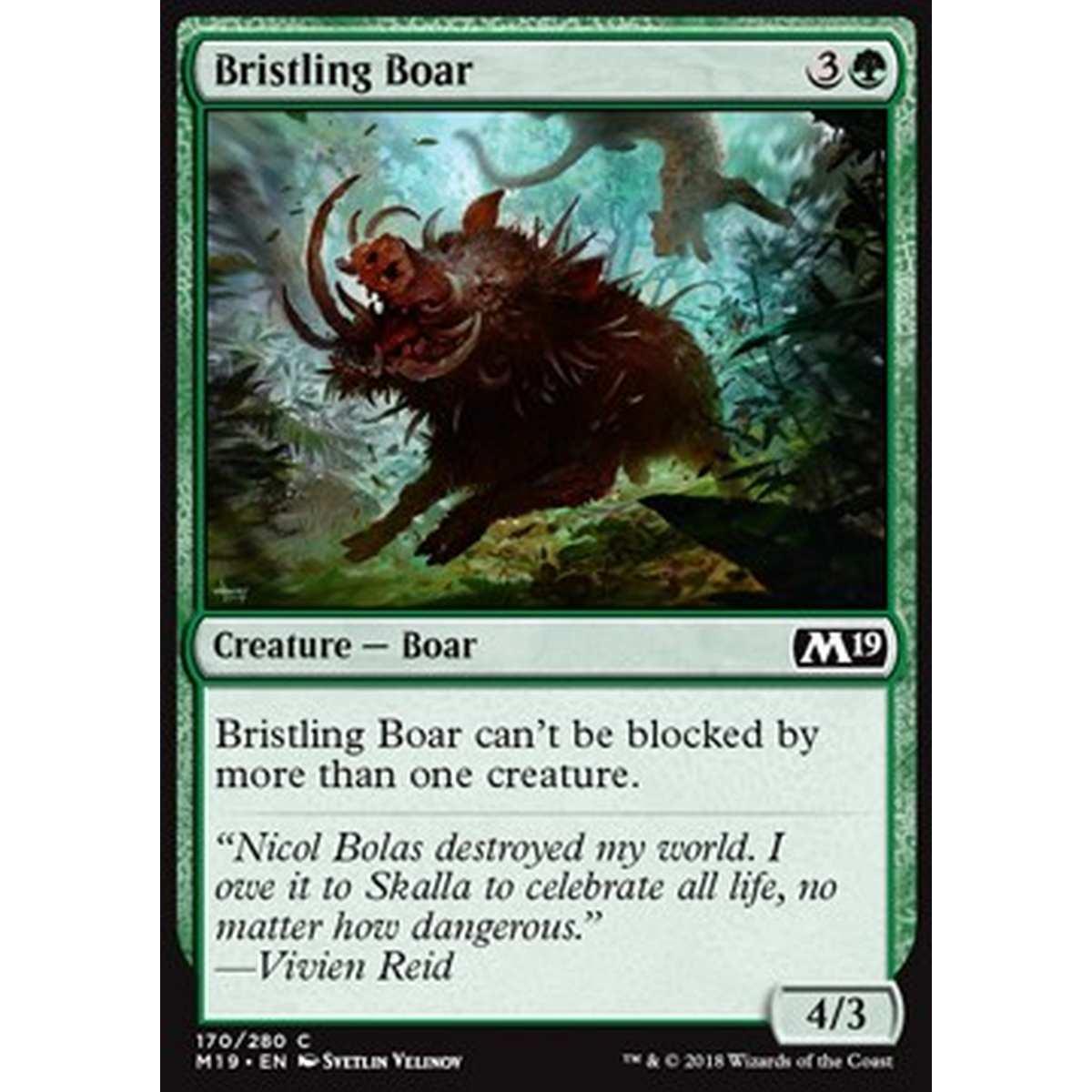 Bristling Boar - Cinghiale Irsuto - [M19] [NM] [Foil]