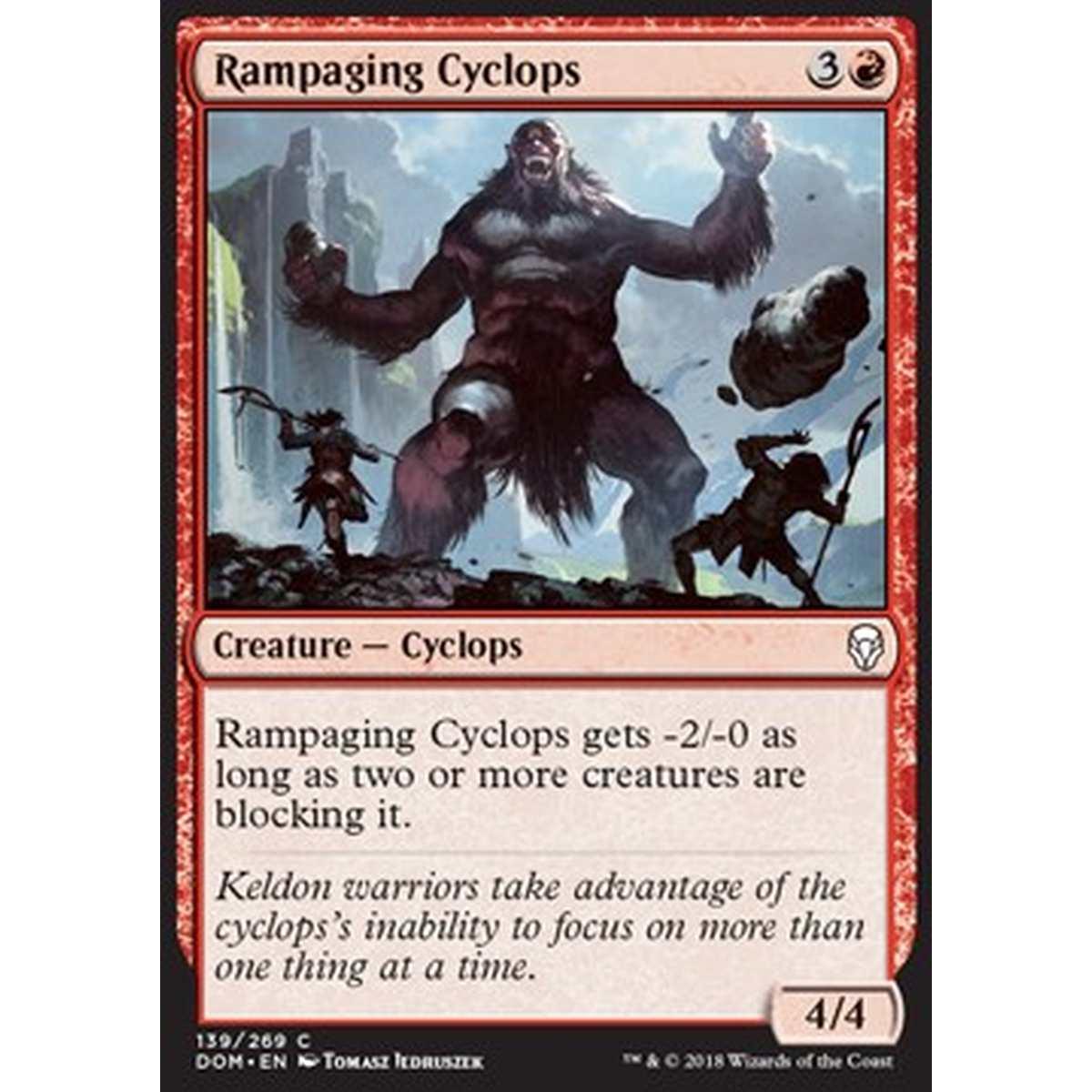 Rampaging Cyclops - Ciclope Scatenato - [DOM] [NM] [Foil]