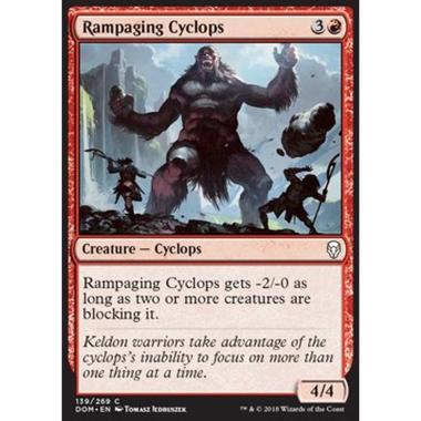 Rampaging Cyclops - Ciclope Scatenato - [DOM] [NM] [Foil]