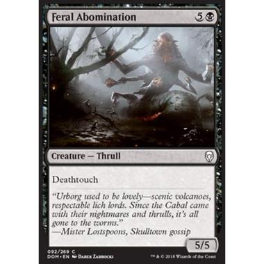 Feral Abomination - Abominio Feroce - [DOM] [NM] [Foil]