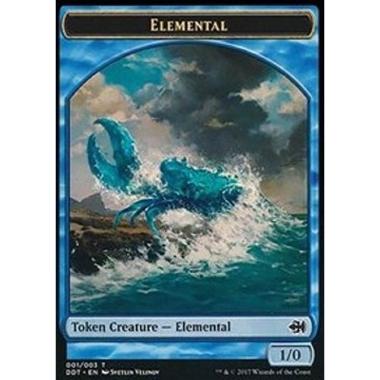 Elemental Token (Blue 1/0) - Elemental Token (Blue 1/0) - [DDT] [NM]