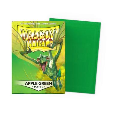 100 Buste Matte - Apple Green - Dragon Shield