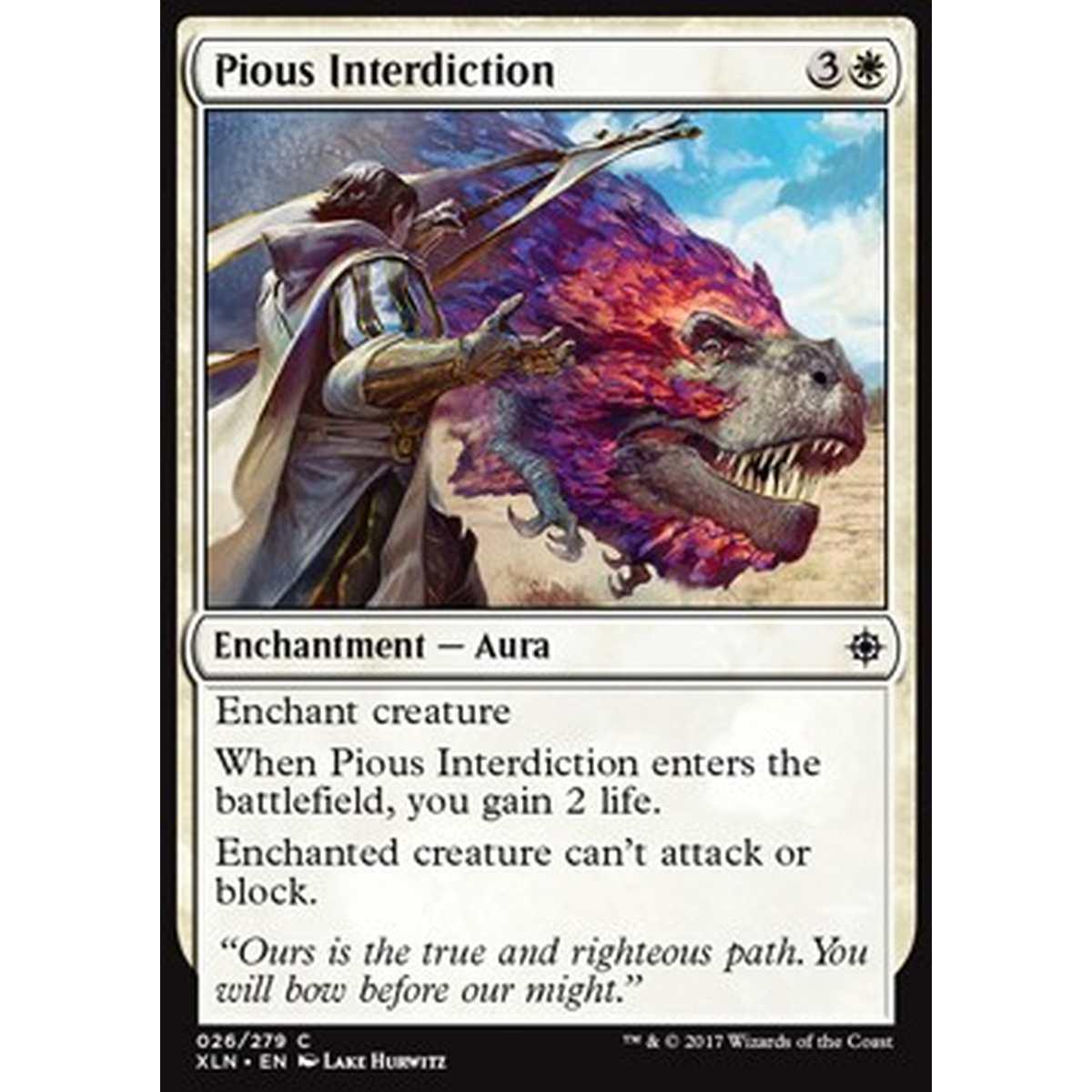 Pious Interdiction - Pious Interdiction - [XLN] [NM] [Foil]