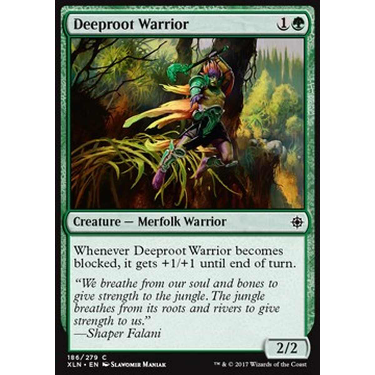 Deeproot Warrior - Guerriero di Fondalinfa - [XLN] [NM] [Foil]