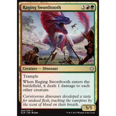 Raging Swordtooth - Lamadonte Furioso - [XLN] [NM]