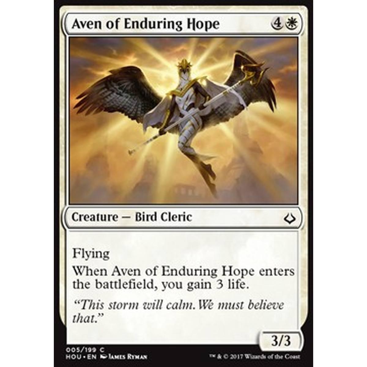 Aven of Enduring Hope - Aviana della Speranza Incrollabile - [HOU] [NM] [Foil]