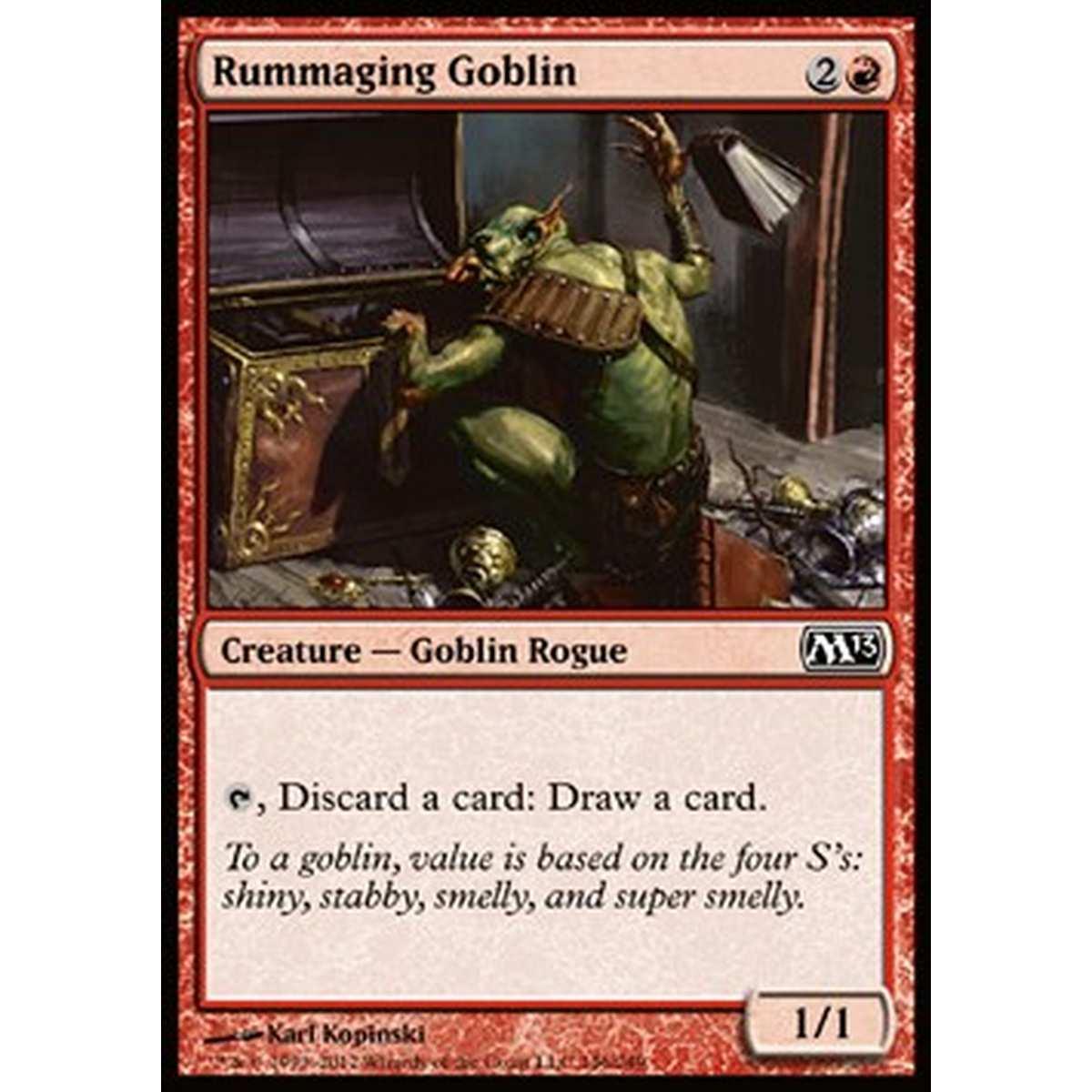 Rummaging Goblin - Goblin Che Fruga - [M13] [NM] [Foil]