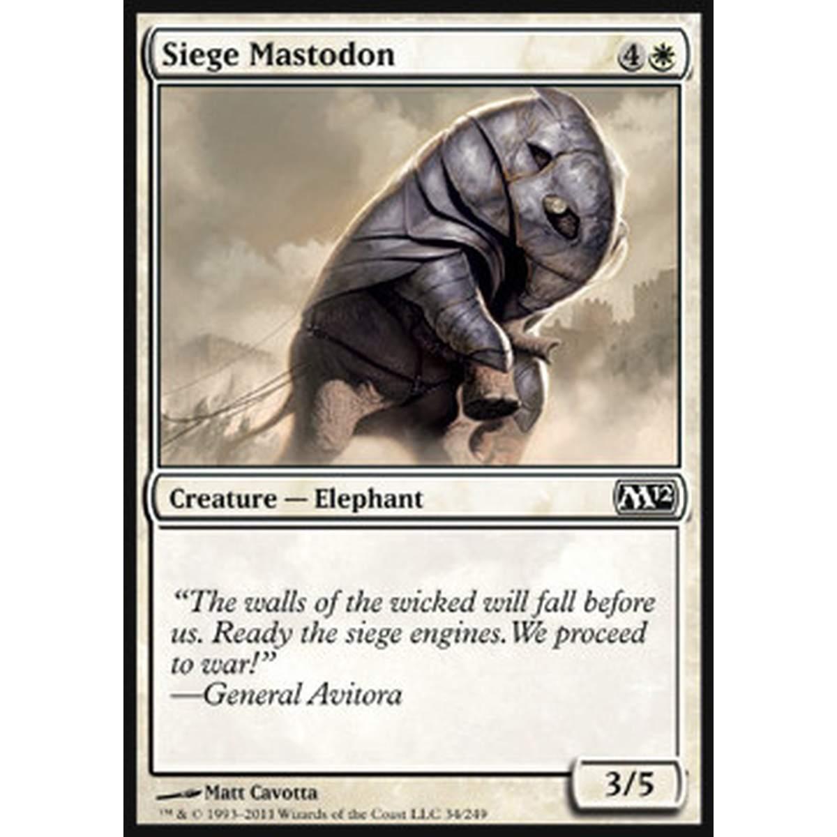 Siege Mastodon - Mastodonte da Assedio - [M12] [NM] [Foil]