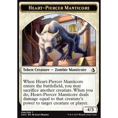 Heart-Piercer Manticore Token - Manticora Trafiggicuore Token - [AKH] [NM]