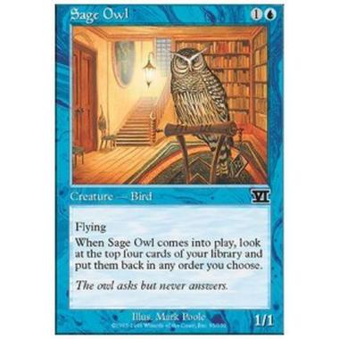 Sage Owl - Gufo Sapiente - [6ED] [EX]