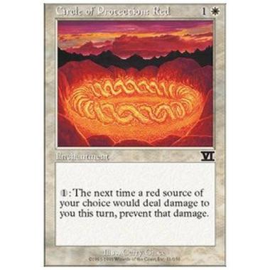 Circle of Protection: Red - Circolo di Protezione: Rosso - [6ED] [EX]