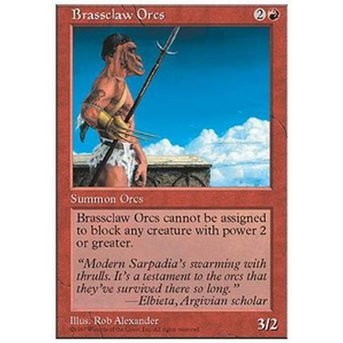 Brassclaw Orcs - Orchi dell'Artiglio d'Ottone - [5ED] [NM]