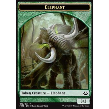 Elephant Token (Green 3/3) - Elephant Token (Green 3/3) - [MM3] [NM]