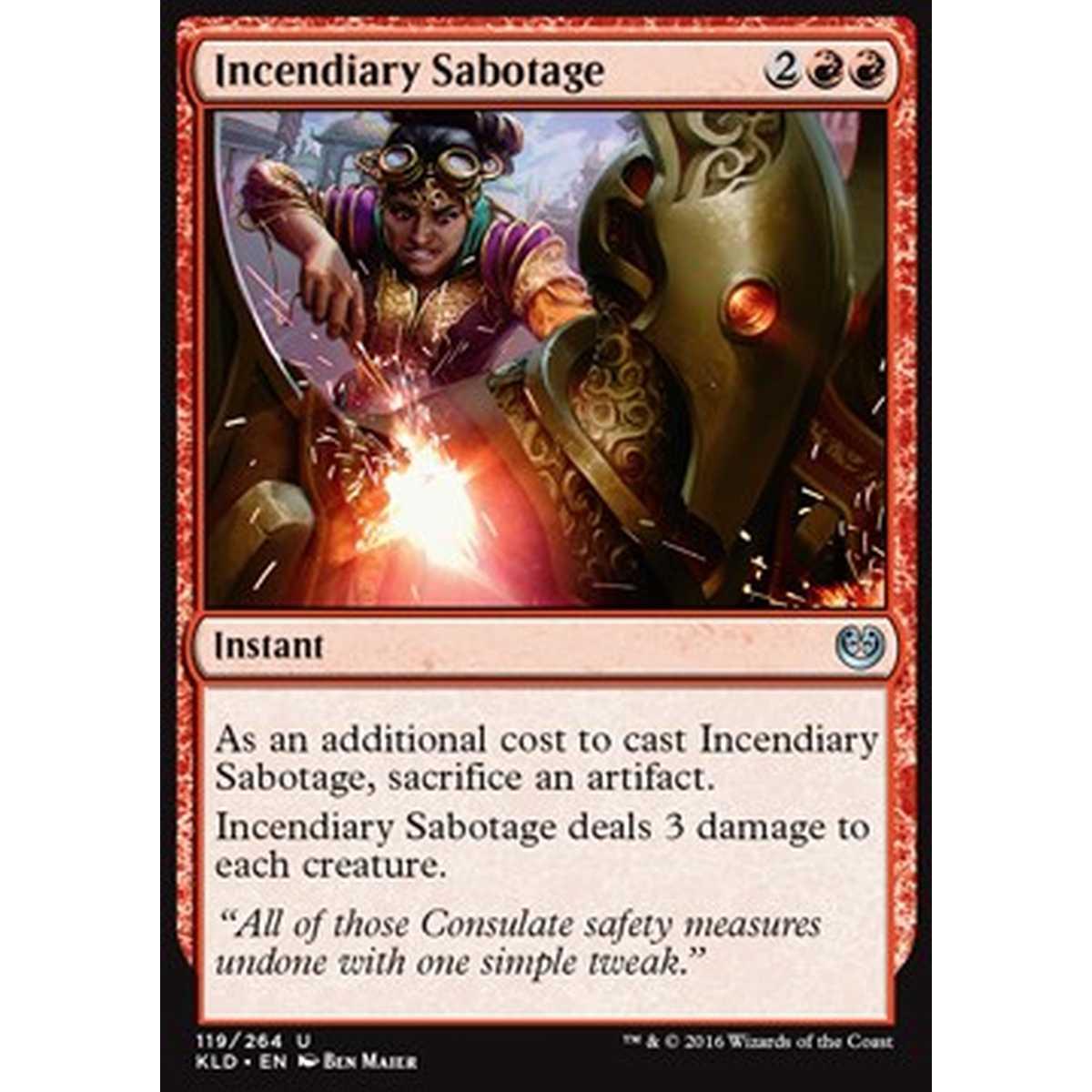 Incendiary Sabotage - Sabotaggio Incendiario - [KLD] [NM]