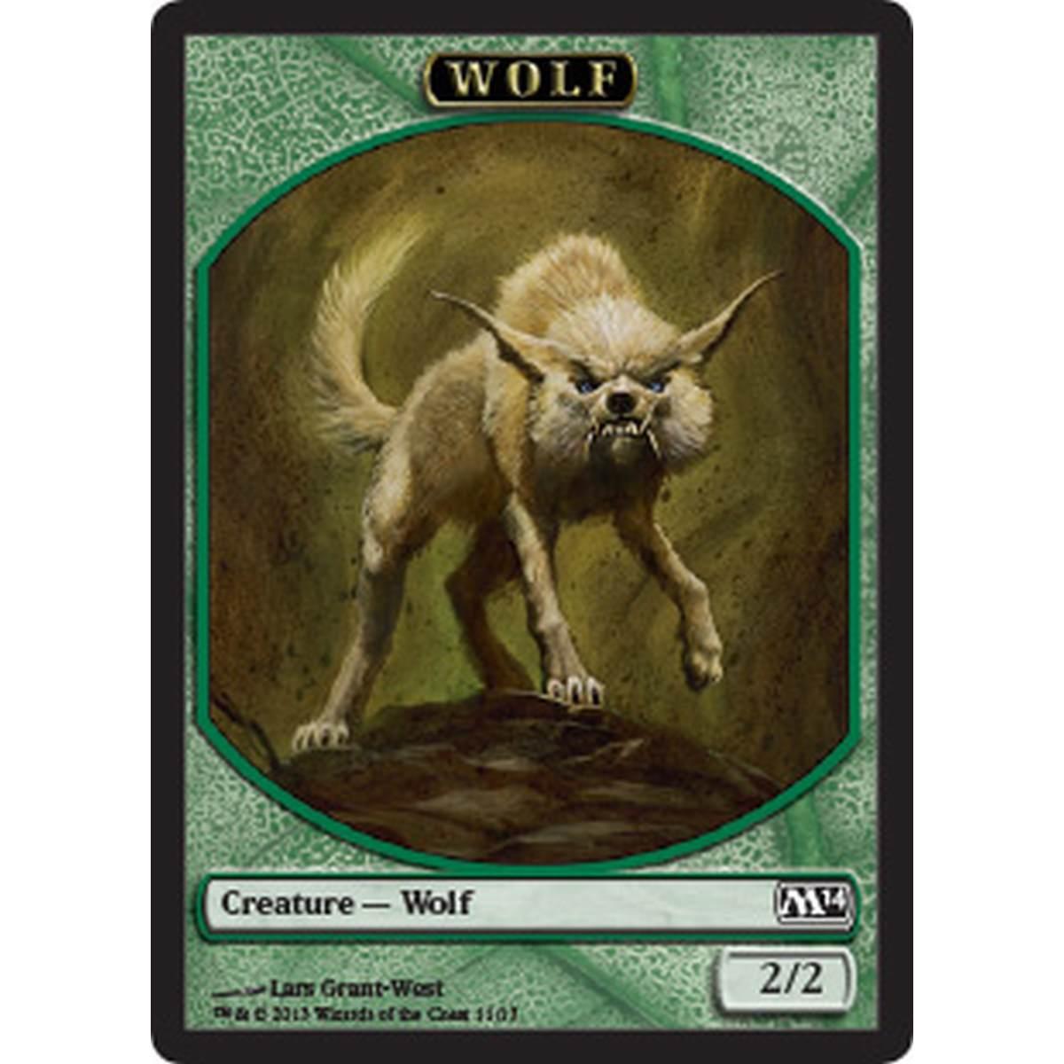 Wolf Token (Green 2/2) - Wolf Token (Green 2/2) - [M14] [NM]