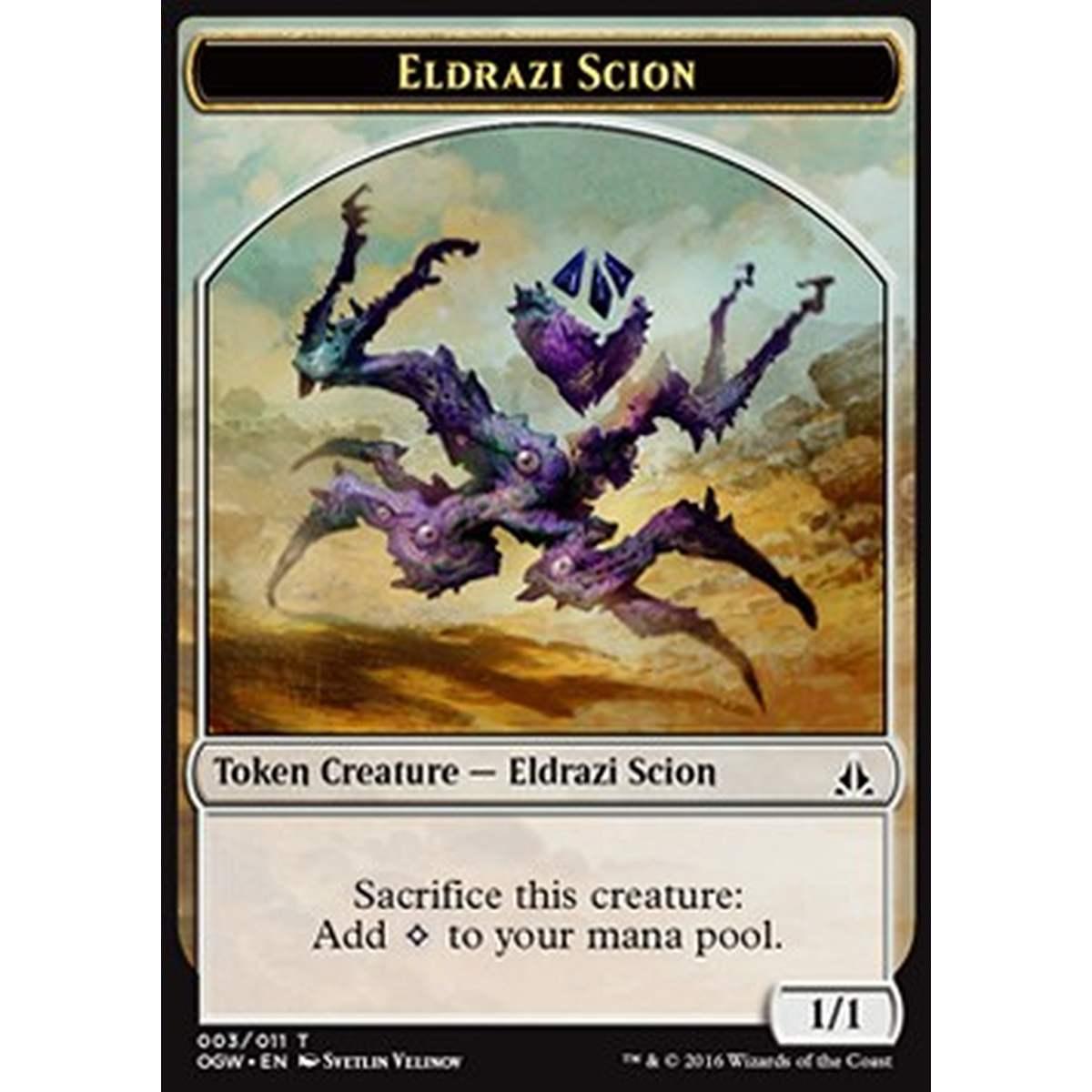 Eldrazi Scion Token (Colorless 1/1) (V.3) - Eldrazi Scion Token (Colorless 1/1) (V.3) - [OGW] [NM]