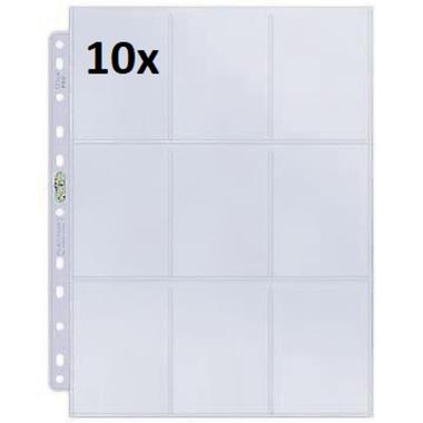 1x FOGLI Platinum 9 Tasche Pagine per Album ad Anelli (11 fori)