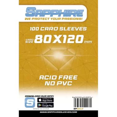 Sapphire Sleeves: 100 Bustine 80x120 mm