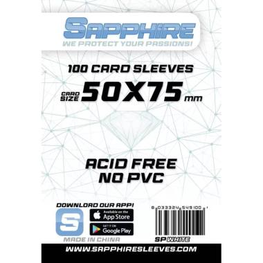 Sapphire Sleeves: 100 Bustine 50x75 mm