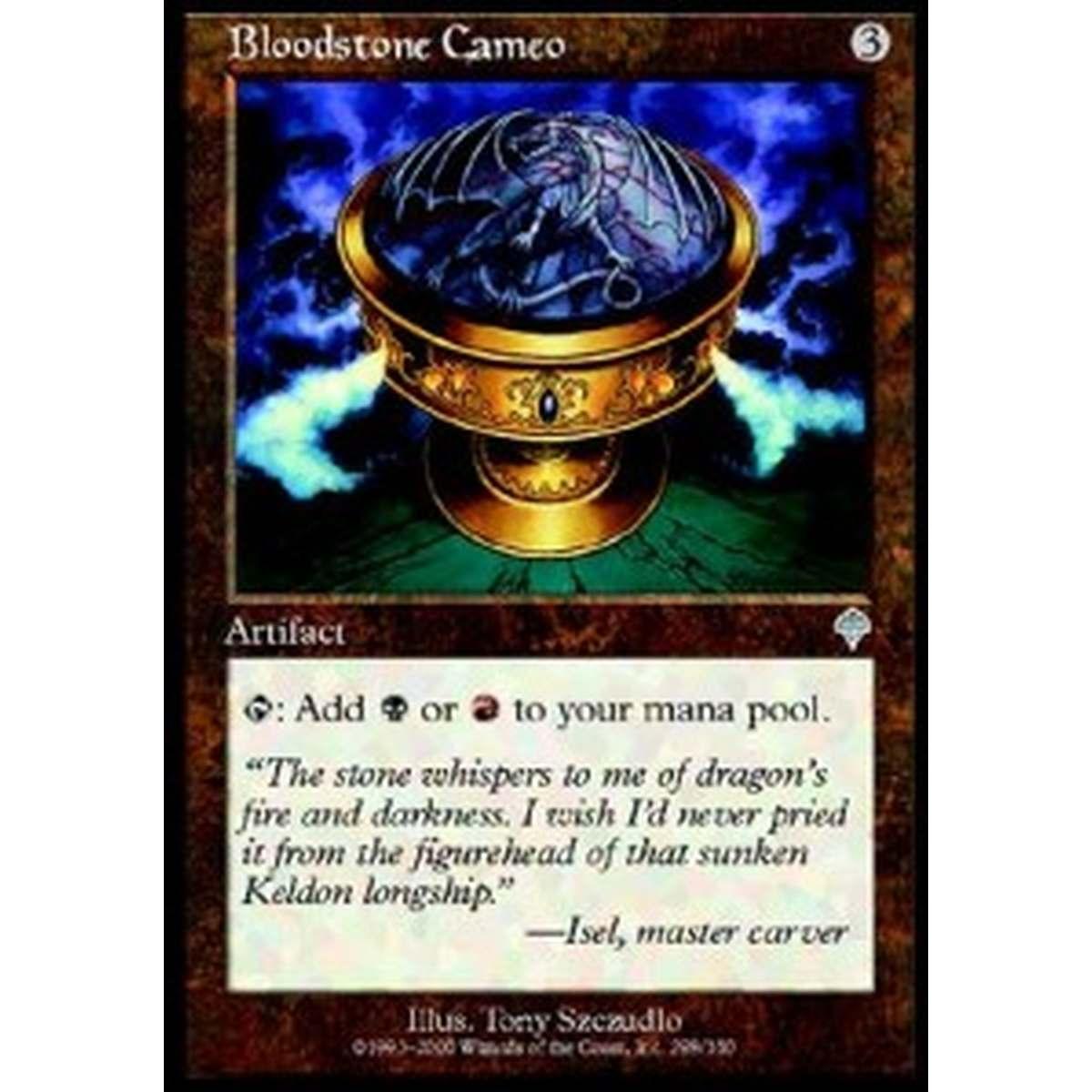 Bloodstone Cameo - Eliotropio Intagliato - [INV] [EX]
