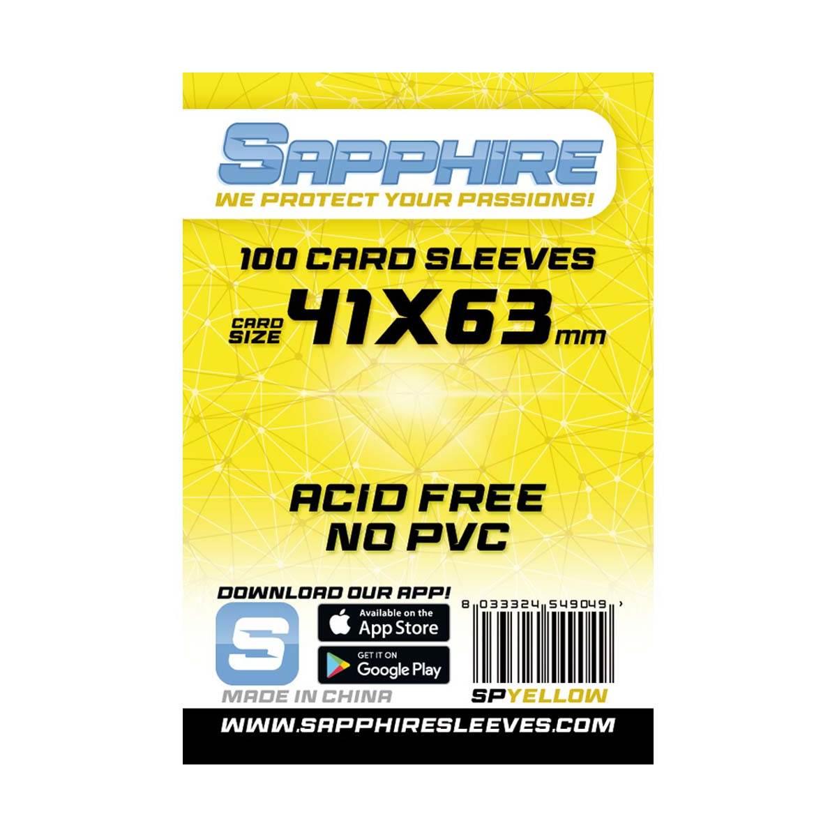 Sapphire Sleeves: 100 Bustine 41x63 mm