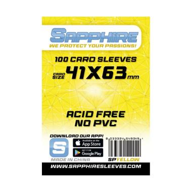 Sapphire Sleeves: 100 Bustine 41x63 mm