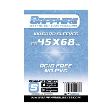Sapphire Sleeves: 100 Bustine 45x68 mm