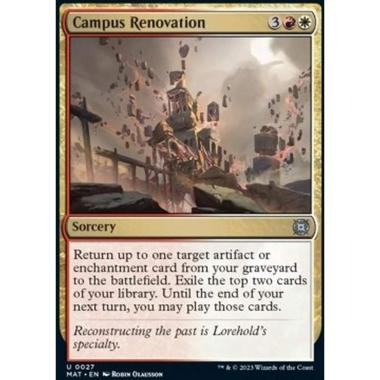 Campus Renovation - Campus Renovation - [MAT] [NM]