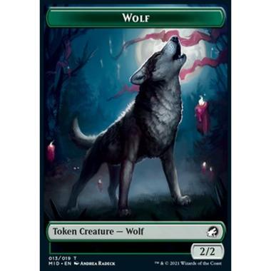 Wolf Token (Green 2/2) - Wolf Token (Green 2/2) - [XMID] [NM]