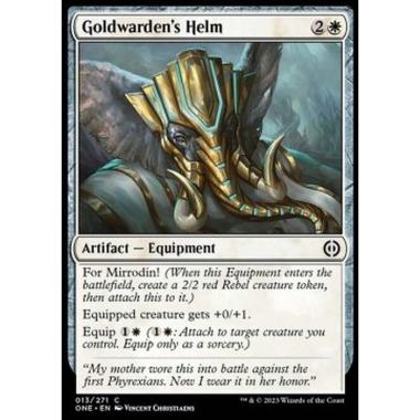 Goldwarden's Helm - Goldwarden's Helm - [ONE] [NM] [Foil]