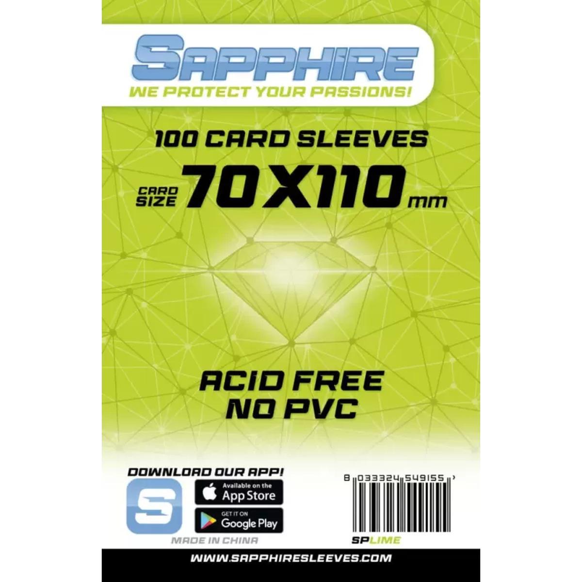 Sapphire Sleeves: 100 Bustine 70x110 mm