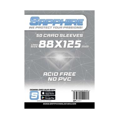 Sapphire Sleeves: 50 Bustine 88x125 mm