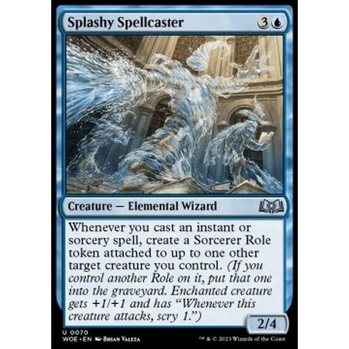 Splashy Spellcaster - Splashy Spellcaster - [WOE] [NM]