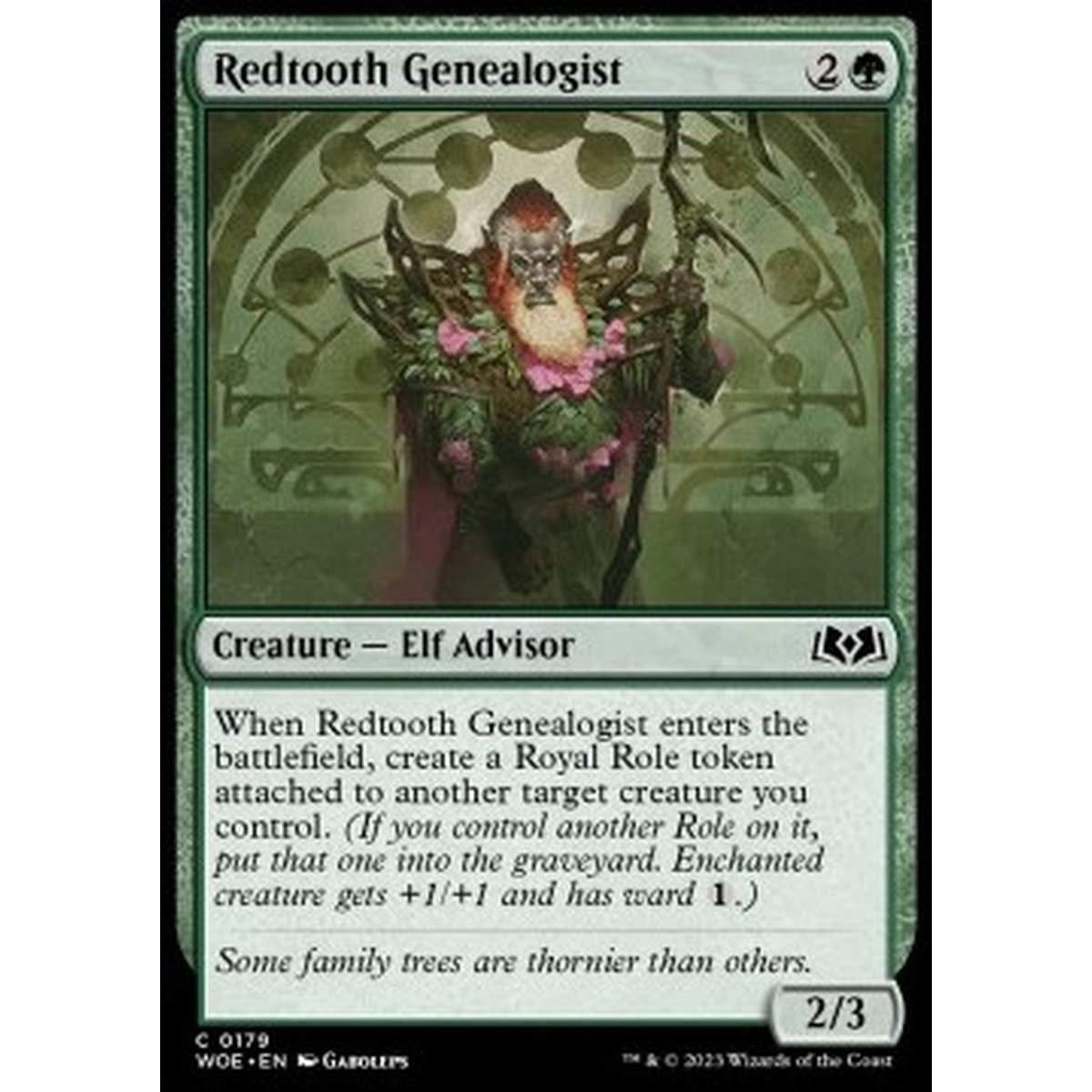 Redtooth Genealogist - Redtooth Genealogist - [WOE] [NM] [Foil]