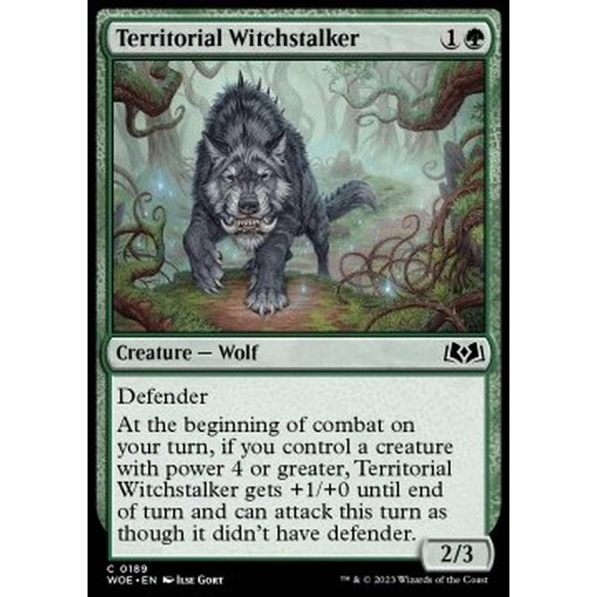 Territorial Witchstalker - Territorial Witchstalker - [WOE] [NM] [Foil]