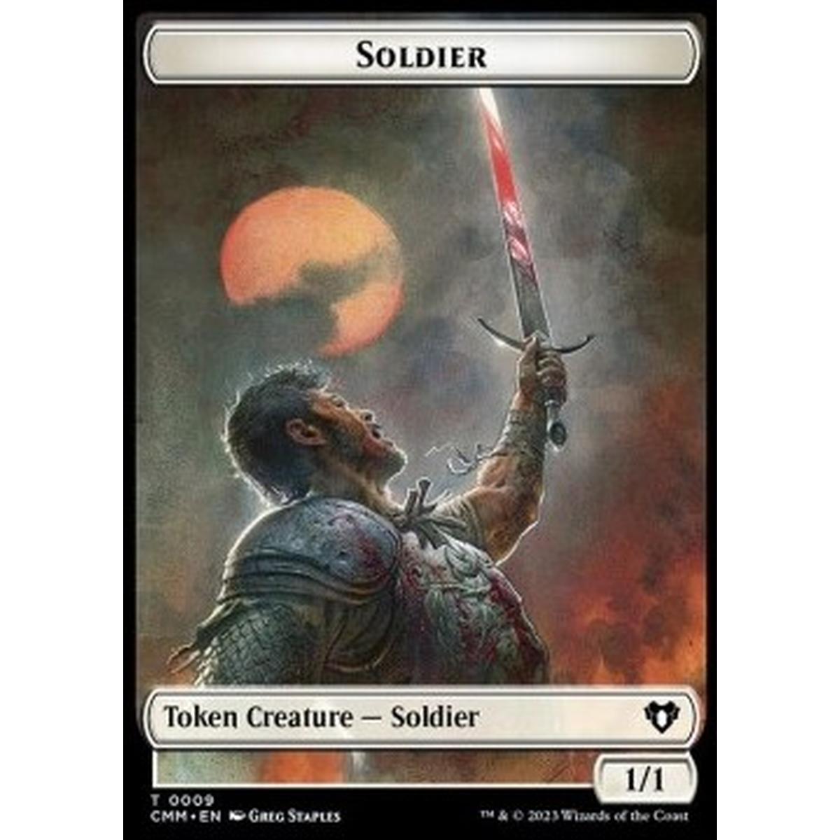 Soldier Token (W 1/1) // Rat Token (B 1/1) - Soldier Token (W 1/1) // Rat Token (B 1/1) - [XCMM] [NM]