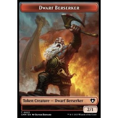 Dwarf Berserker Token (R 2/1) // Human Soldier Token (W 1/1) - Dwarf Berserker Token (R 2/1) // Human Soldier Token (W 1/1) - [XCMM] [NM]